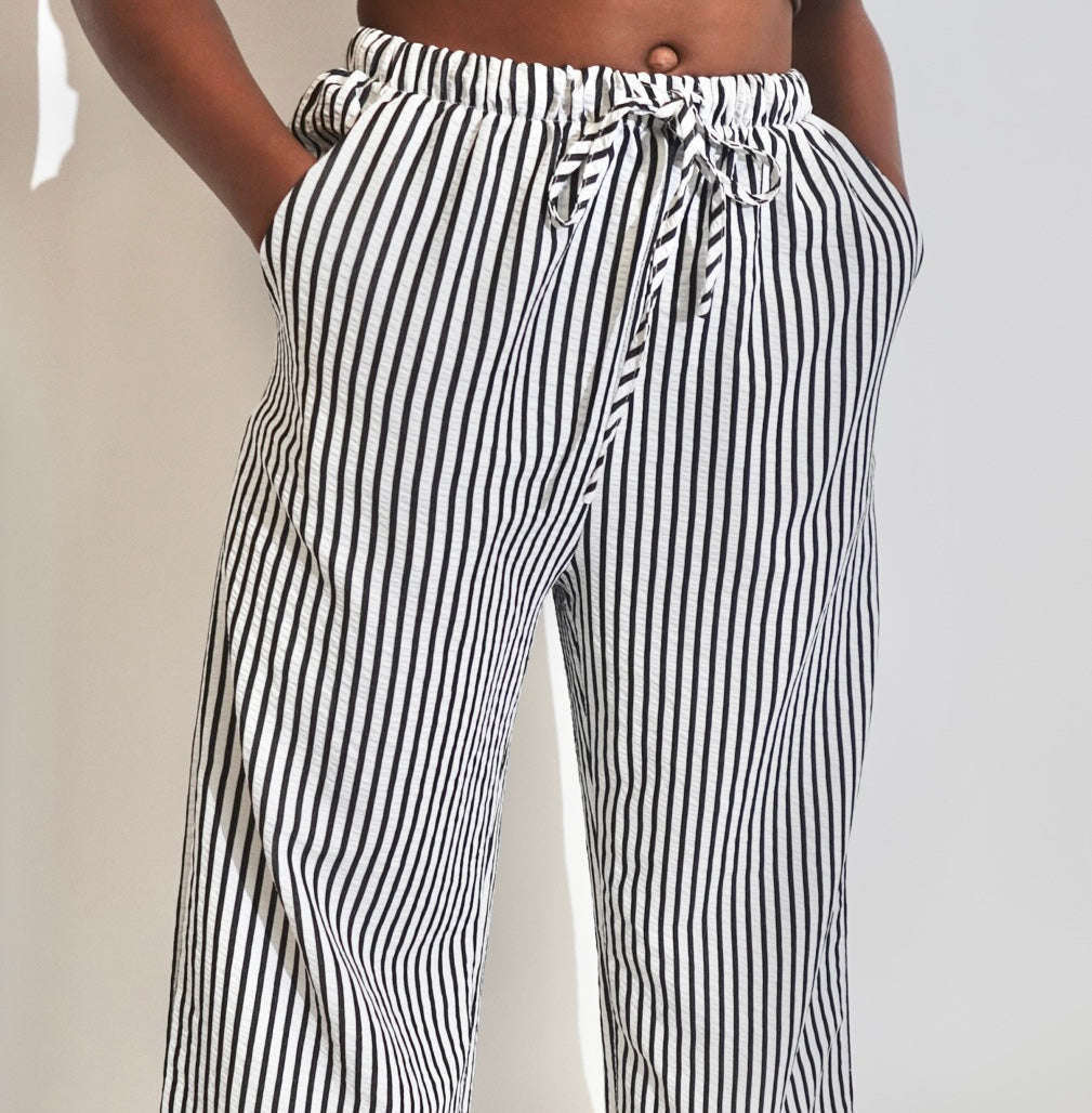 Blue Poly Pants