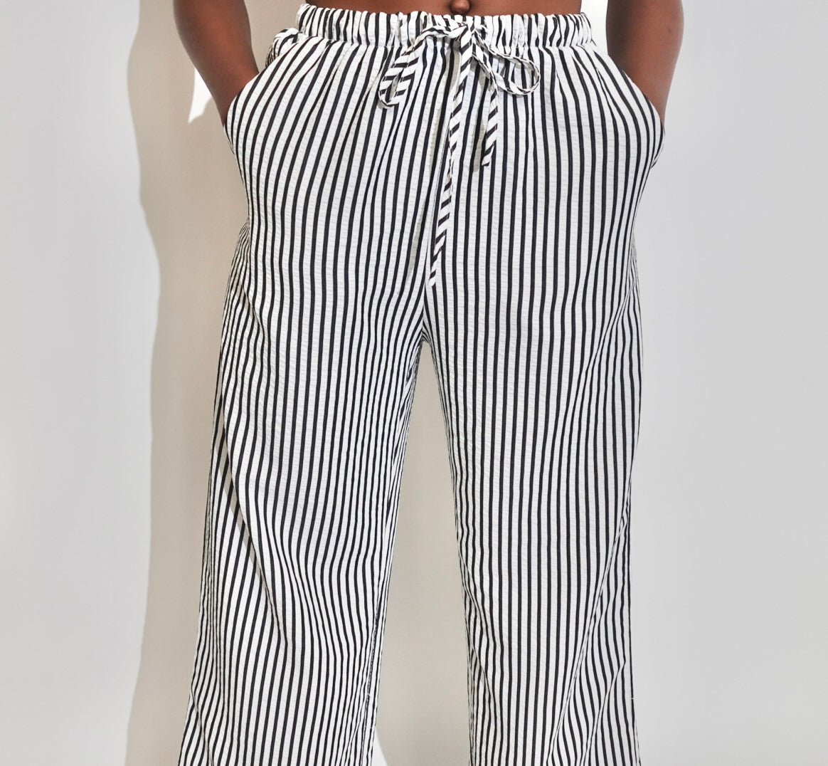 Blue Poly Pants